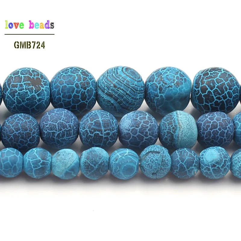 Бусины Из Натурального павлина синего мороза паука краба агата круглые бусины из