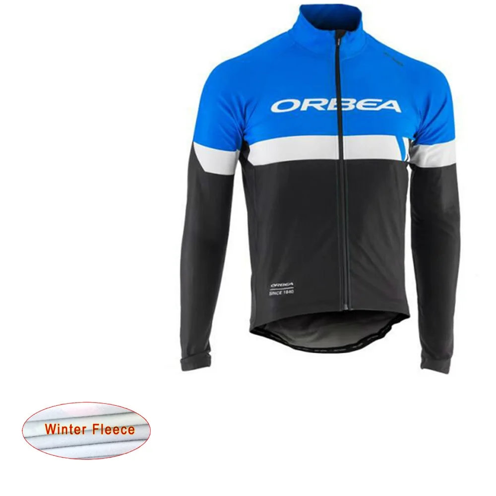 2018 Новый Велоспорт Джерси Orbea Pro зима Термальность флис с длинными рукавами Vélo