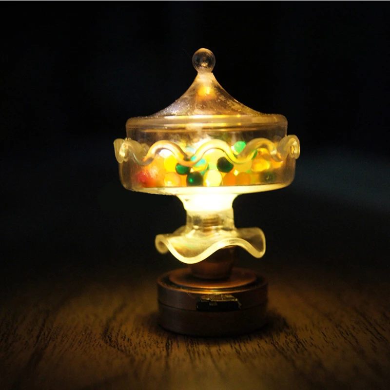 

A01-X040 children baby gift Toy 1:12 Dollhouse mini Furniture Miniature rement-function Candy lamp 1pcs