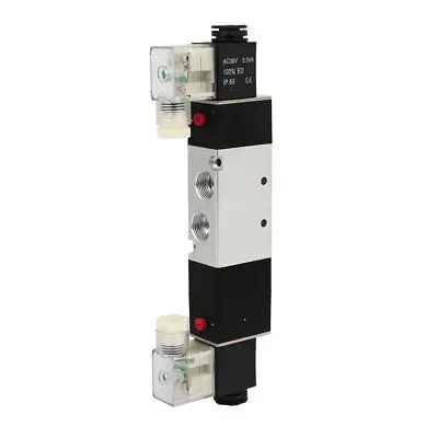 36VAC 3 Position 5 Way Double Head Pneumatic Solenoid Air Valve 4V330E-10 | Инструменты