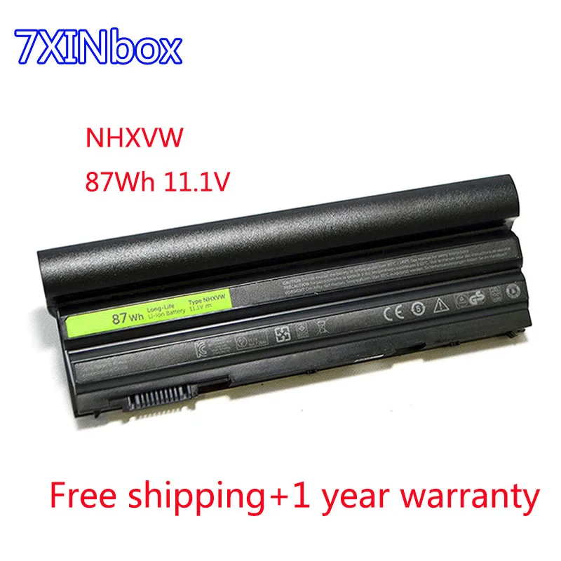 Аккумулятор 7XINbox 87Wh 11 1 V NHXVW для ноутбука Dell Latitude E5420 E5520 E6120 E6220 E6520 E6420 M5Y0X T54FJ