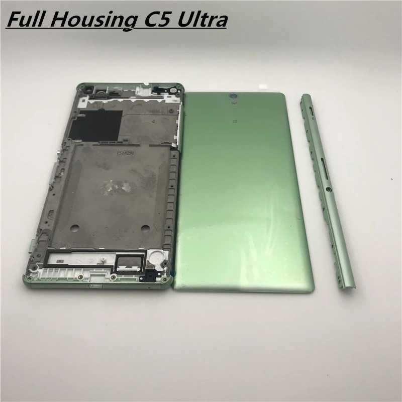 

Middle Front Frame Bezel Housing LCD Screen Holder Repair Parts+Metal Side Bar Full Housing For Sony Xperia C5 Ultra E5553 E5506