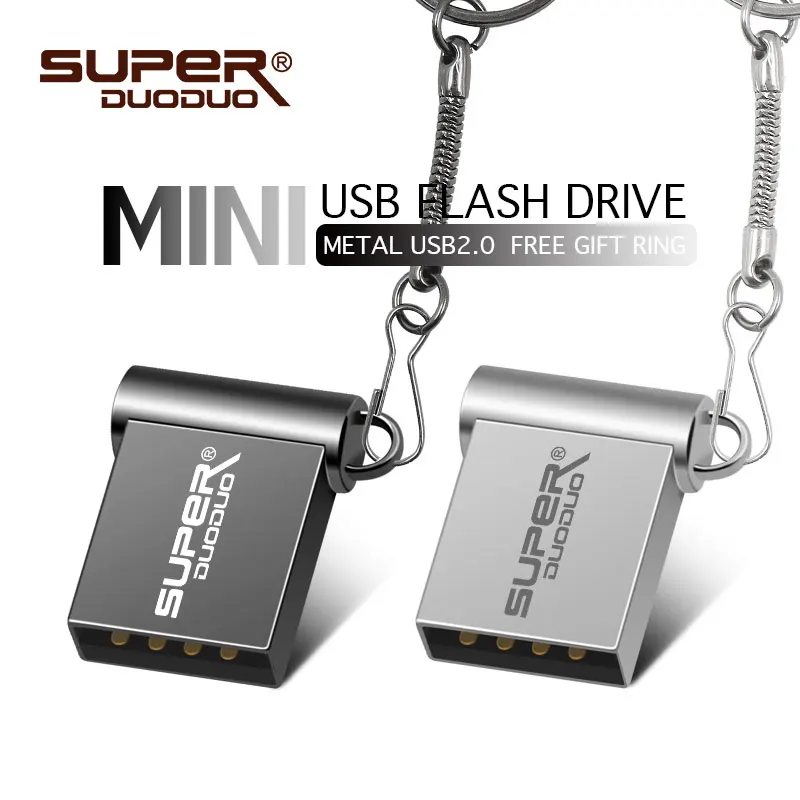 Водонепроницаемый мини U диск 4 ГБ 8 ГБ 16 ГБ usb флэш-накопитель металлический Флешка 32 Гб 64 Гб 128 Гб карта памяти Ручка привод usb+ брелок