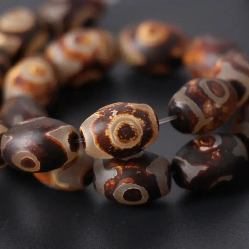 Бусины для бижутерии различные размеры 3 нити/партия коричневые мистические