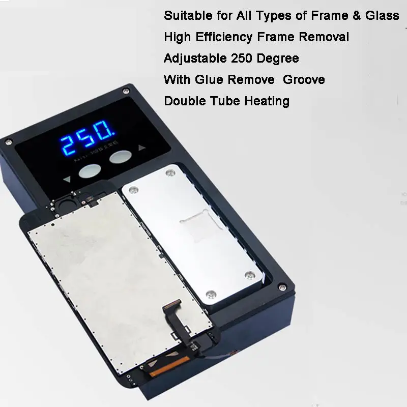 Newest for iPhone X Middle Frame Screen Bezel Dismantle Separate Machine Heating Plate for LCD Frame Separate Glue Remove