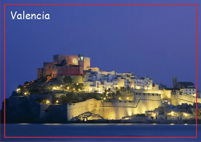 Магниты для холодильника Peniscola Valencia прямоугольный туристический жесткий магнит