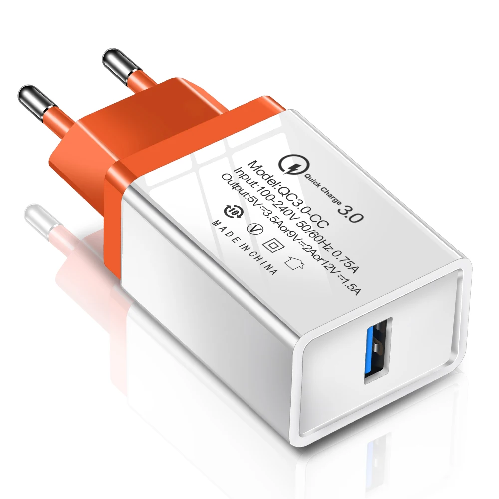 

quick charge 3.0 fast usb charger for iphone 5 6 7 8 Plus X QC 3.0 Phone Charger For Xiaomi redmi 6a Mi8 For Huawei mate 20 pro