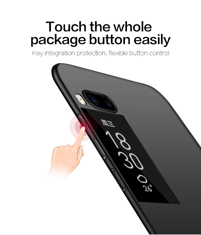 For Meizu Pro 7 Case Ultra-thin Smooth Cover Hard PC Protective Back 5.2&quot Free Shipping HATOLY |