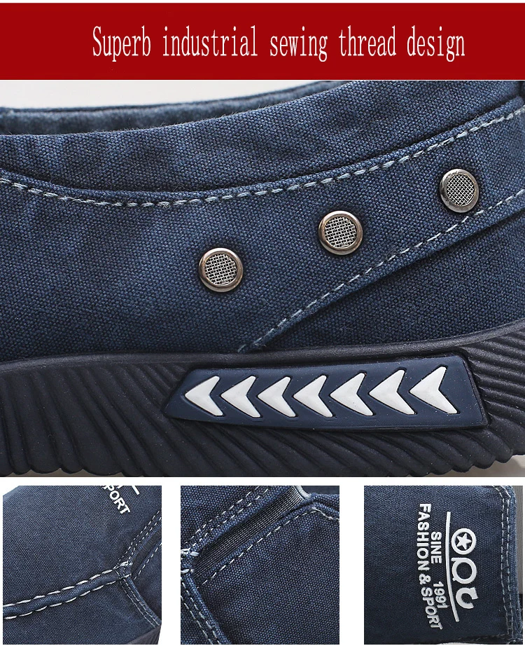 Autumn New Men's Canvas Sports Shoes a Pedal Breathable Lazy Shoes Plus Velvet Warm Lightweight Large Size Men's Shoes