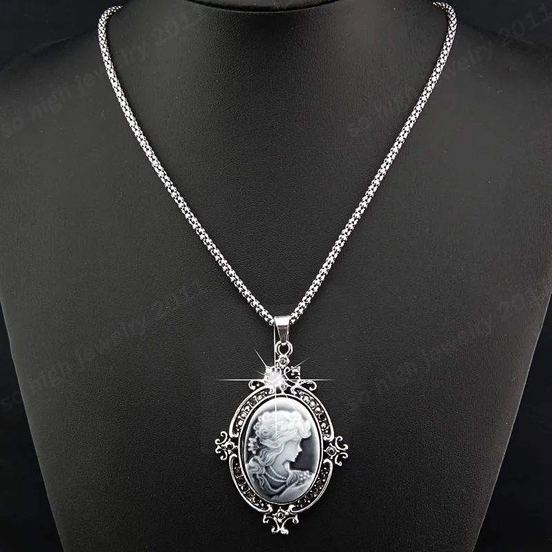 Модное роскошное ожерелье с подвеской в виде античного Серебряного Цветка