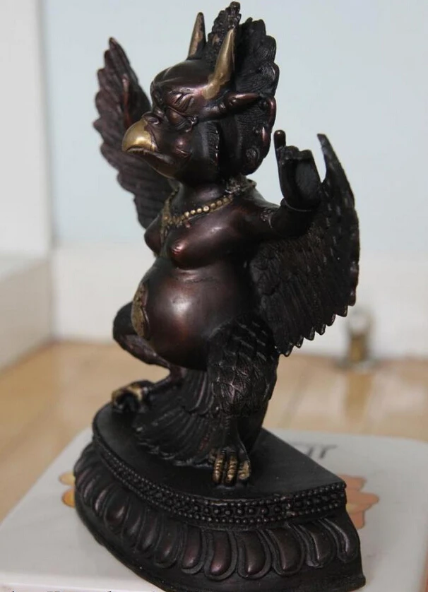 USPS в США S1090 Тибетский буддизм бронзовый медный с крылышками птица Орел статуя