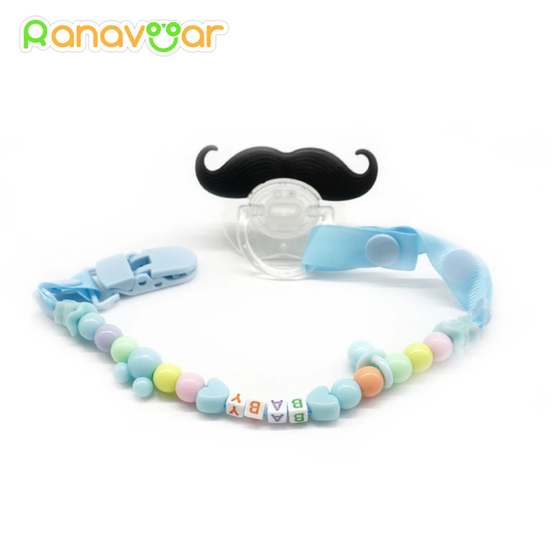 Зажим для соски-пустышки ручной работы с надписью |