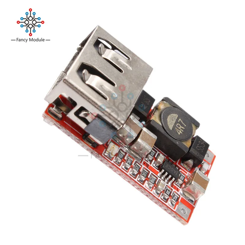 Штраф 6-24V 12 V/24 V до 5V 3A автомобиля модуль зарядного устройства USB DC понижающий преобразователь