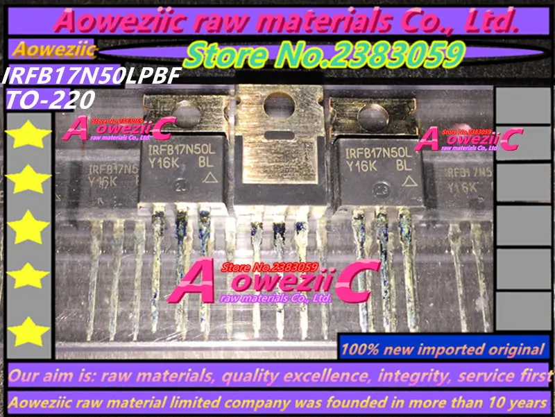 Aoweziic 100% новый импортный оригинальный IRFB17N50LPBF IRFB17N50L TO 220 MOS FET 500 в 16A|fet| |