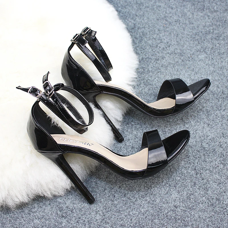 DEleventh/Новая Женская обувь в гладиаторском стиле с двойным ремешком и пряжкой