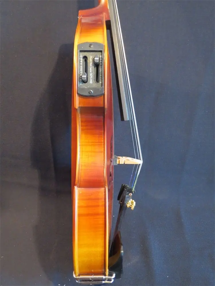 Электрическая скрипка 4/4 + акустическая коричневого цвета 5 струн в барочном