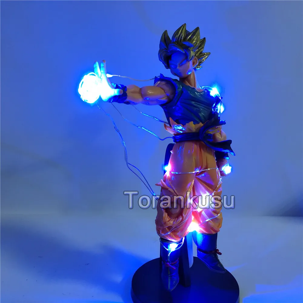 Фигурка "Dragon Ball" Солнце Гоку DIY свет модель фигурки Аниме Драконий жемчуг Z Супер Саян Гоку ПВХ коллекционные игрушки для детей