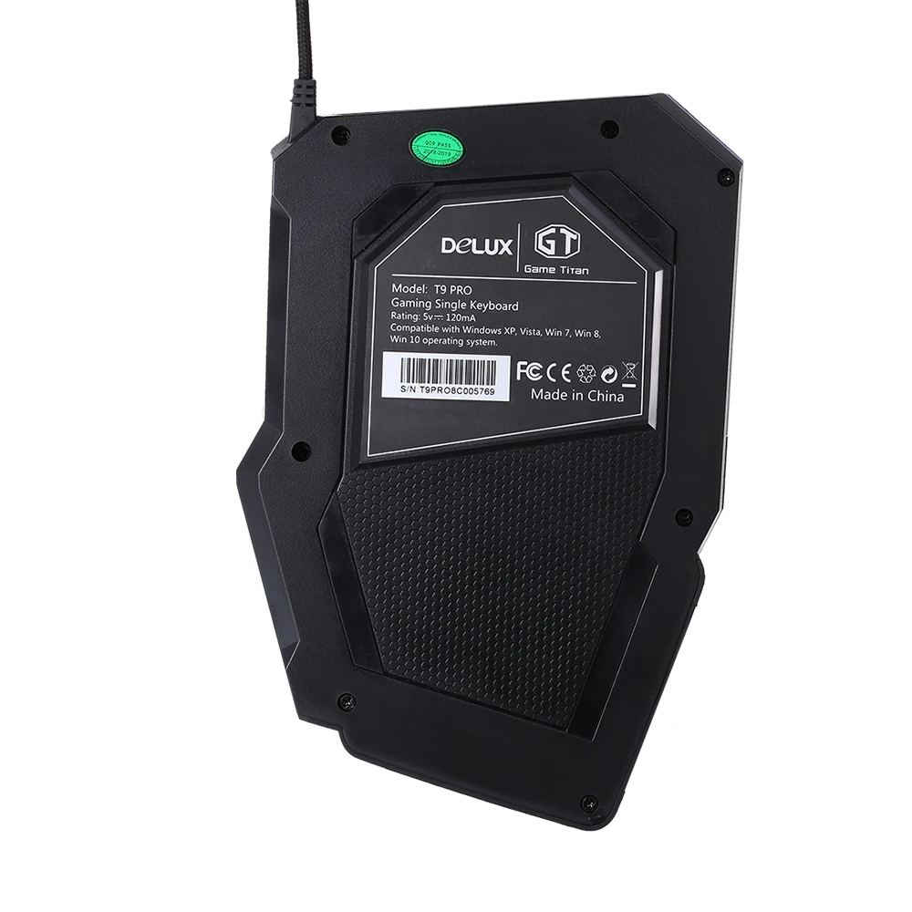 Delux T9 Pro профессиональная Одноручная USB Проводная игровая клавиатура Keybiard Esport с 29