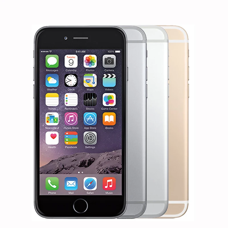 Разблокированный Apple iphone 6 Plus смартфон Wi-Fi одной Sim Dual Core 16 г/64/128 ГБ ROM IOS 8MP видео, LTE, отпечаток пальца, 5,5"