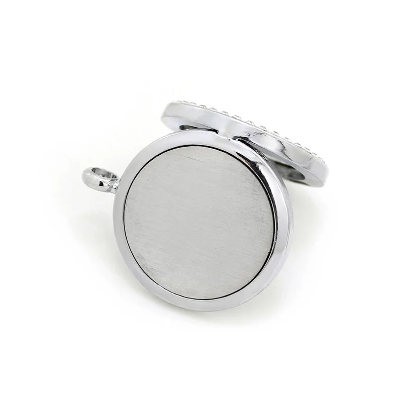 Мода 30 мм кристалл смешанный стиль Сплав эфирное масло Медальоны оптом с Стразы