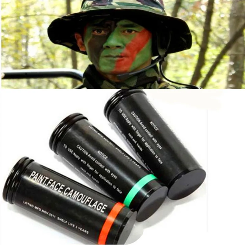 3 _ Военная Водонепроницаемая искусственная краска камуфляжная смазка армейские