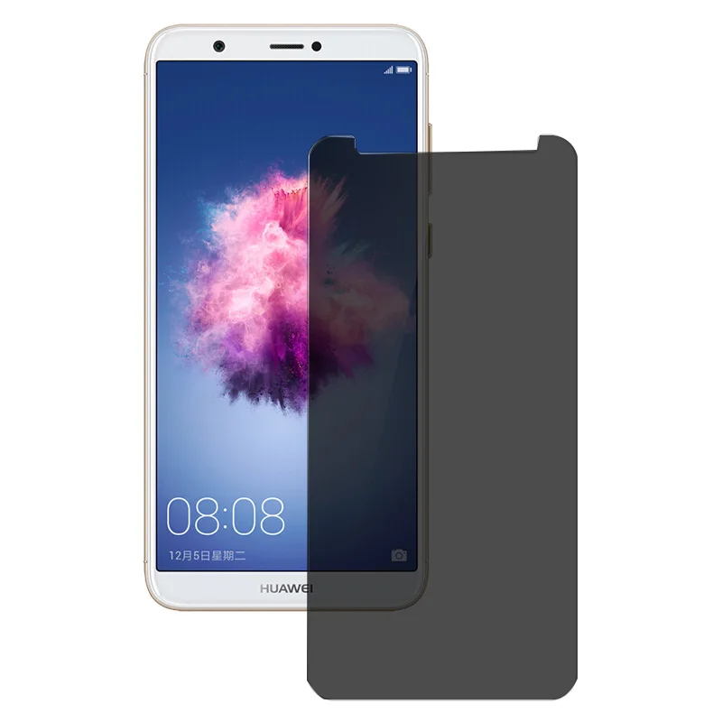 EXUNTON 9H твердость Анти-Шпион конфиденциальности закаленное стекло для huawei P Smart Plus 2.5D Антибликовая шпионская защитная пленка новая модель