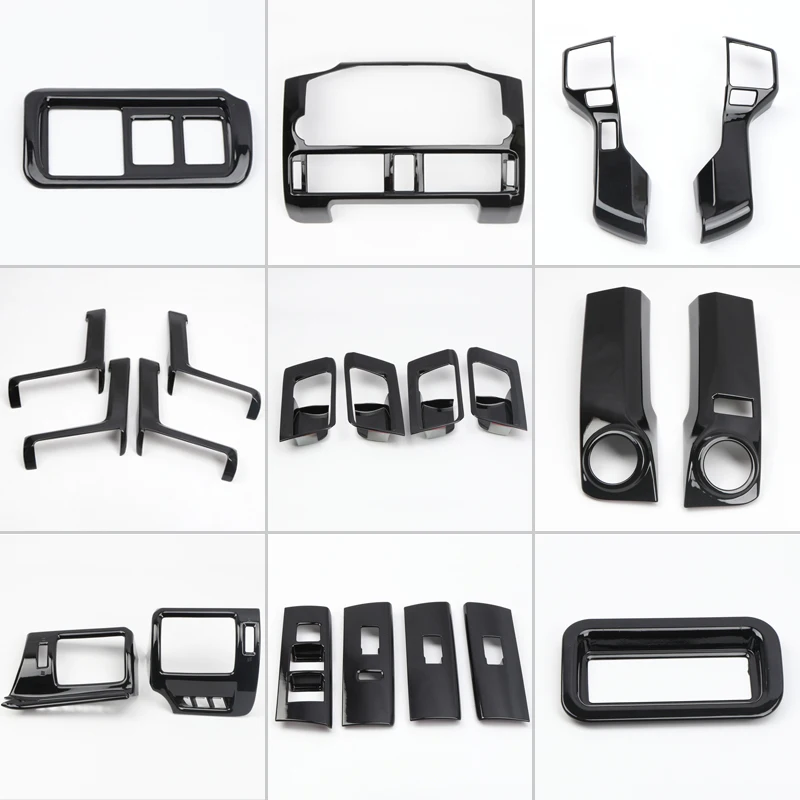 LHD! ABS Car Inner Accessories Dashboard Console Cover Trim Decoration Kit 21PCS For Toyota 4Runner