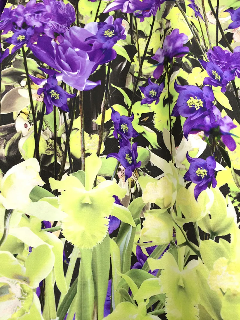 

2015 Autumn Hot sale Luxury Flower Print Women Dress Elegant Sheath Mini Dresses