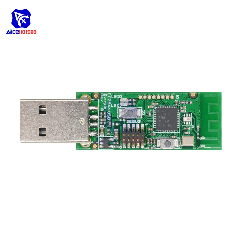 Беспроводной Zigbee CC2531 анализатора пустышка пакетного протокола анализатор модуль с usb-портами ключ захвата пакета модуль