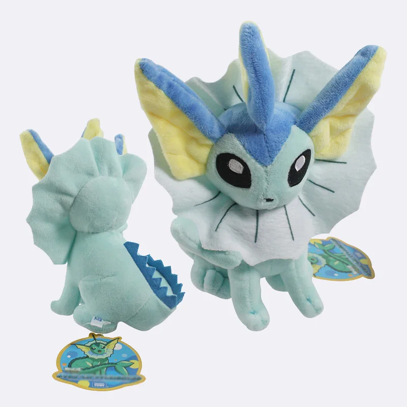 16~ 20 см EEVEE Espeon Peluche Umbreon Jolteon Glaceon Vaporeon Flareon Leafeon Мягкие плюшевые игрушки куклы - Цвет: Sit Vaporeon