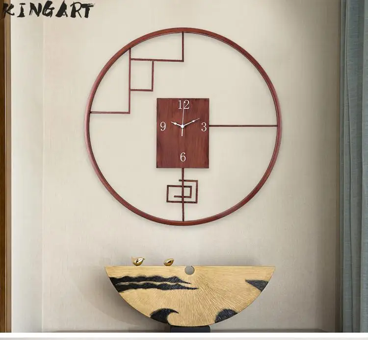 Металлические настенные часы для гостиной круглые большие подвесные спальни