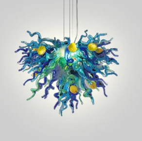 

Promotion Free Shipping UL/CE LED Bulb Borosilicate Murano Glass Dale Chihuly Art Tulip Glass Design Pendant