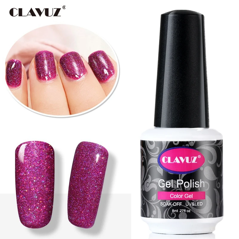 CLAVUZ неоновый гель для ногтей Польский Lucky замочить от УФ светодио дный длительный