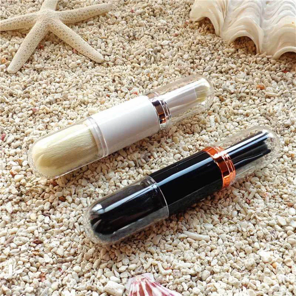 Профессиональный портативный набор кистей для макияжа 4 в 1 выдвижной дизайн