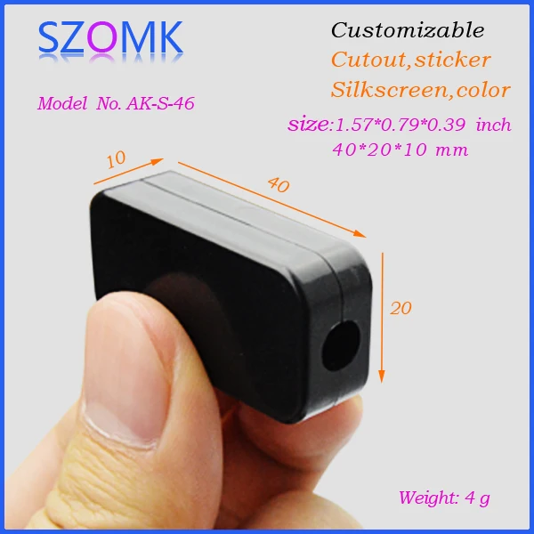 5 шт./лот высококачественный пластиковый Электрический корпус abs diy черного цвета