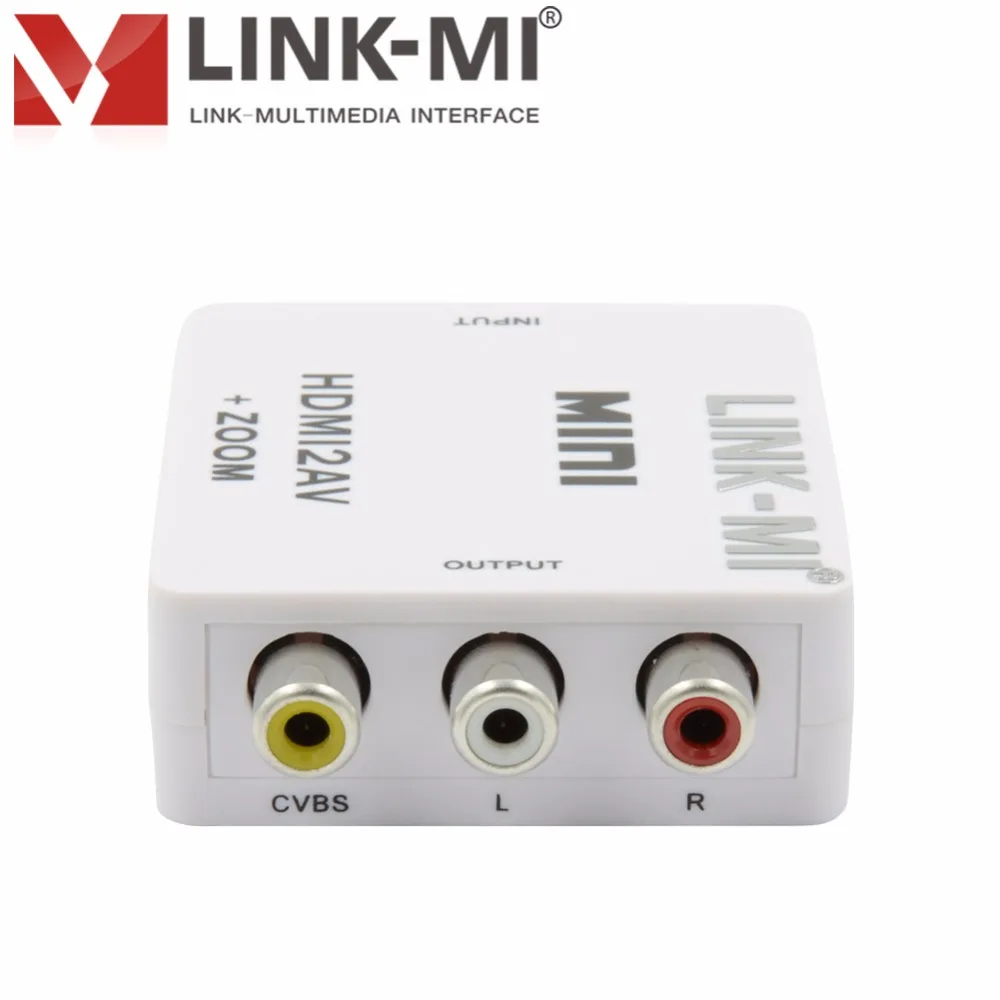 Мини конвертер HDMI в CVBS hdmi 2 av мини бокс HD сигнал аудио и видео выход NTSC PAL два ТВ