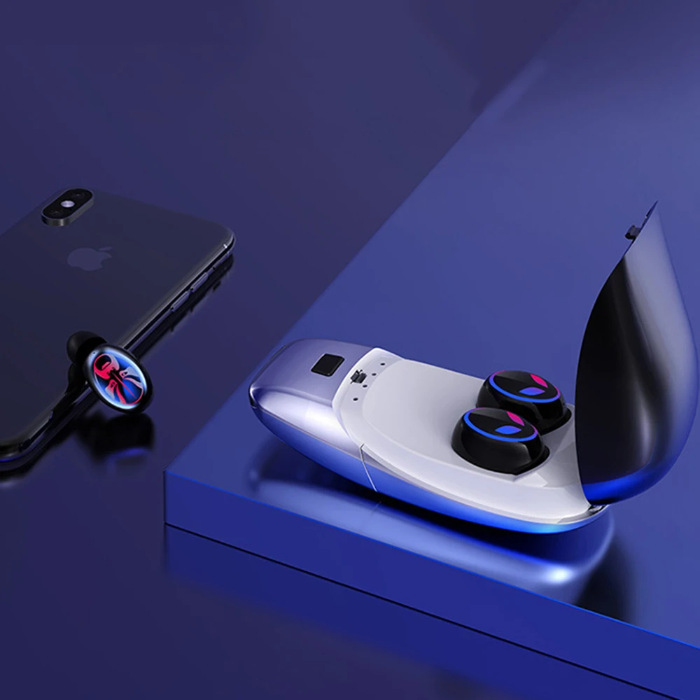 TWS наушники Bluetooth 5,0 беспроводные наушники HIFI 6D стерео-гарнитура с сенсорным управлением шумоподавление Bluetooth наушники