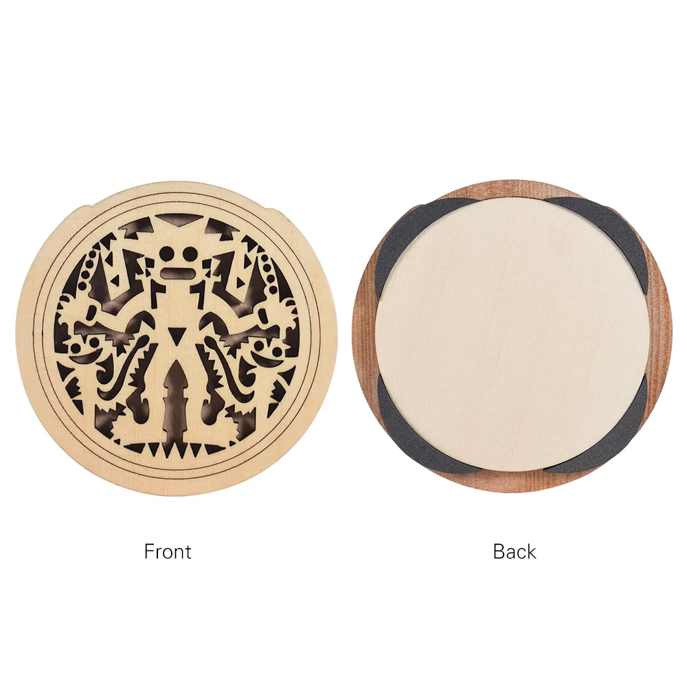 Деревянная гитара Soundhole звуковая Крышка блока отзывы буфера ель дерево для EQ