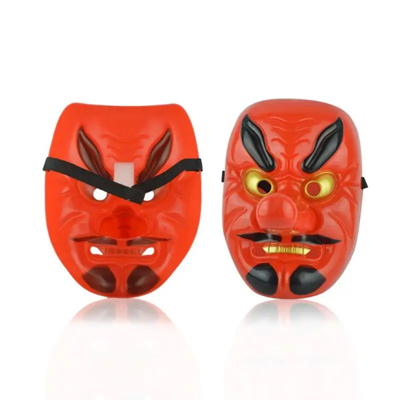 Пластиковая длинная маска Tengu для носа ужасная японская воина Хэллоуина