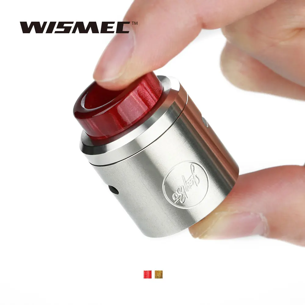 Original WISMEC Guillotine Version2 RDA Atomizer 24mm Dual Coil Rebuildable Tank Bottom Airflow for Luxotic NC Box MOD Vape |