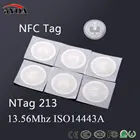 100 шт.лот NFC тег стикер 13,56 МГц ISO14443A NTAG 213 NFC наклейки универсальные этикетки RFID тег для всех телефонов с поддержкой NFC