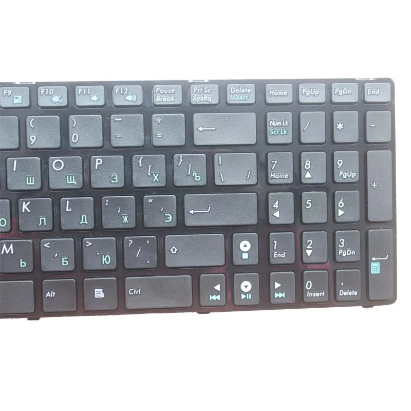 Русская клавиатура для ноутбука Asus G53S G73S K53SD K53SF K54HR K54HY K54S белая и черная |