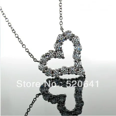Женский кулон из серебра 925 пробы с покрытием белого золота|pendants for women|gold diamond