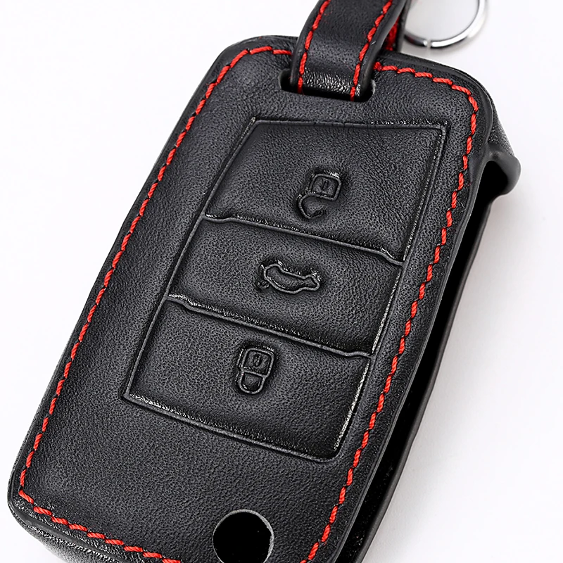 Чехол для ключей из натуральной кожи чехол Vw Golf 7 Skoda Octavia A7 Seat Leon Ibiza Volkswagen Gti R Tiguan