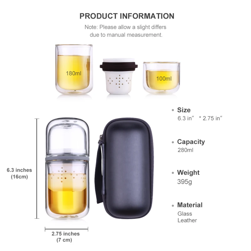 4 шт./компл. стеклянный керамический чайный набор мини бытовой чайник кунгфу