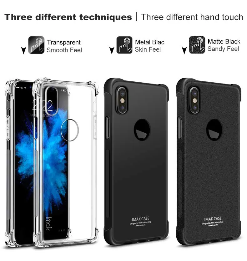 Чехол IMAK Airbag ДЛЯ IPhone X ударопрочный Ударопрочный Мягкий силиконовый чехол из ТПУ