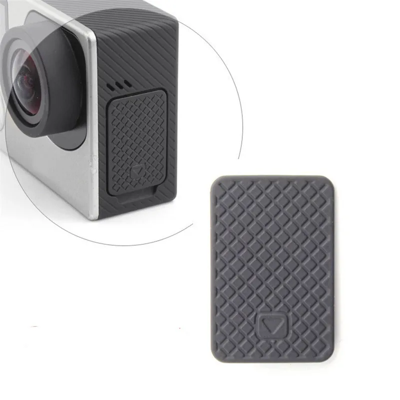 Защитная крышка для боковой двери GoPro, сменная Крышка для Go Pro Hero 4 3+ 3, серебристый/черный, набор аксессуаров для экшн-камеры
