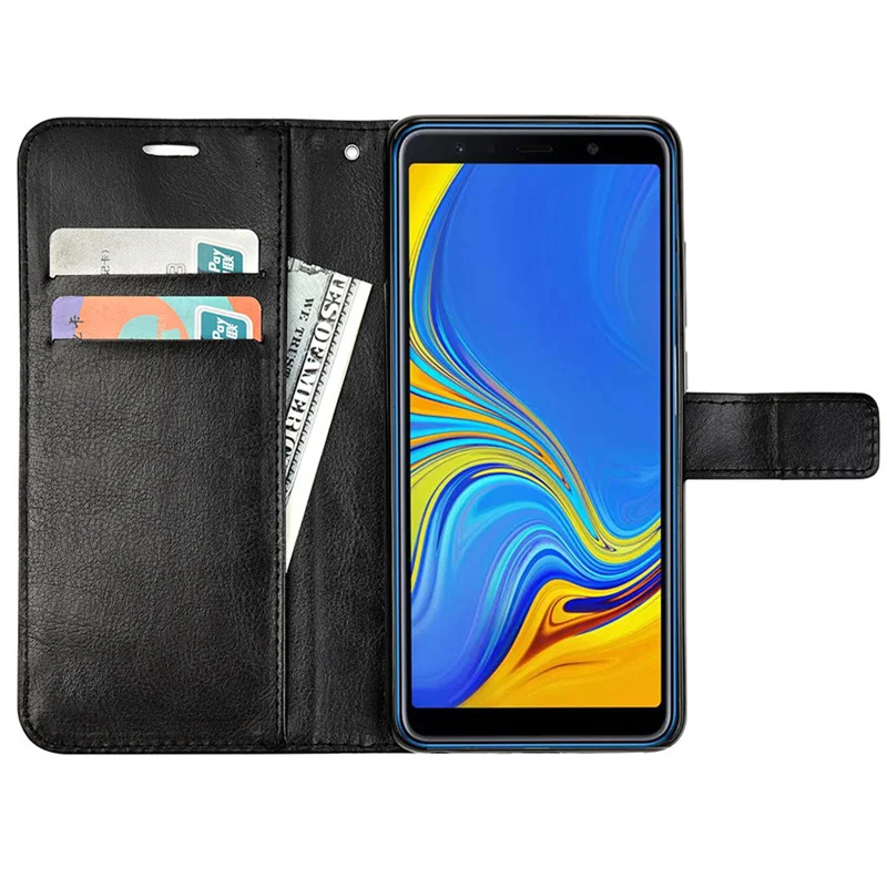 Качественный кожаный чехол для Samsung Galaxy A10 A20 A30 A40 A50 A70 2019 Бумажник телефона M10 M20 M30
