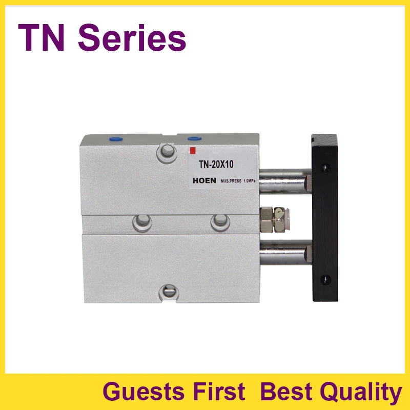 TN10-10 TN10-20 TN10-30 TN10-40 TN10-50 TN10-60 Double Action Pneumatic Cylinder For Filling Machine Parts Dual Rod Cylinders |