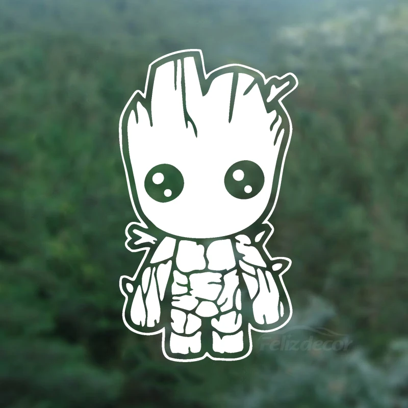 Наклейки на окно Малыш Грут гурадианс Галактики 10x5 см наклейки кузов автомобиля